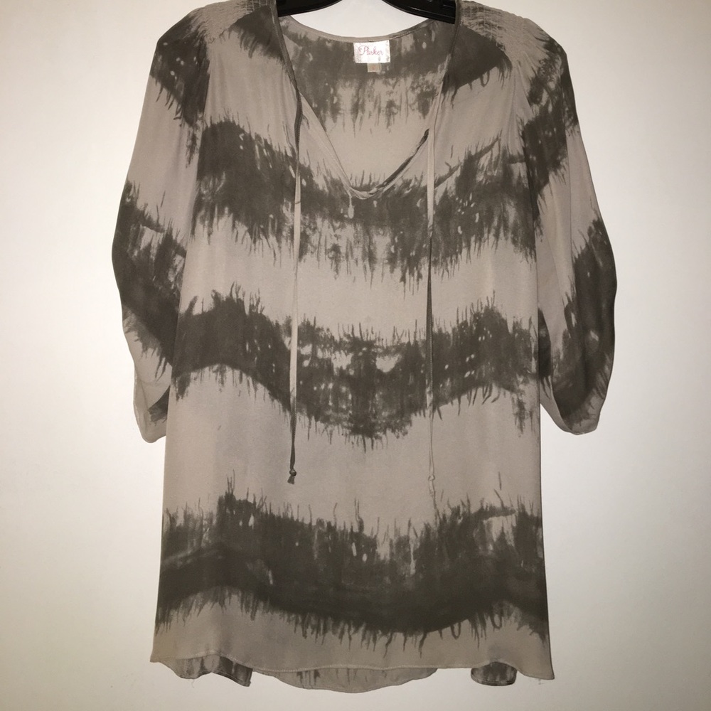 Parker silk tie dye top