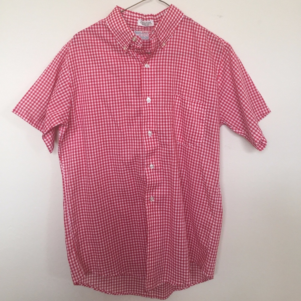 🚫SOLD ON EBAY🚫Men's Vintage Sears Gingham Button Down - Picture 1 of 3