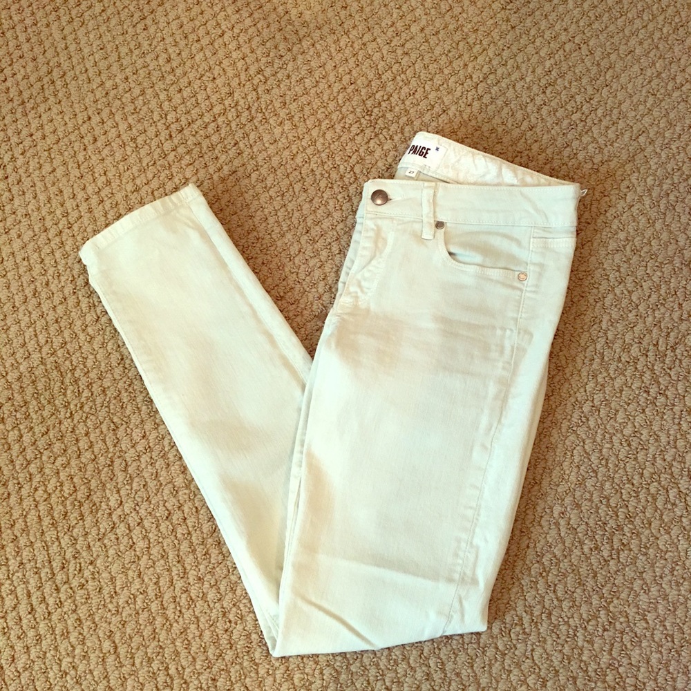 Seafoam Green Paige Denim Pants