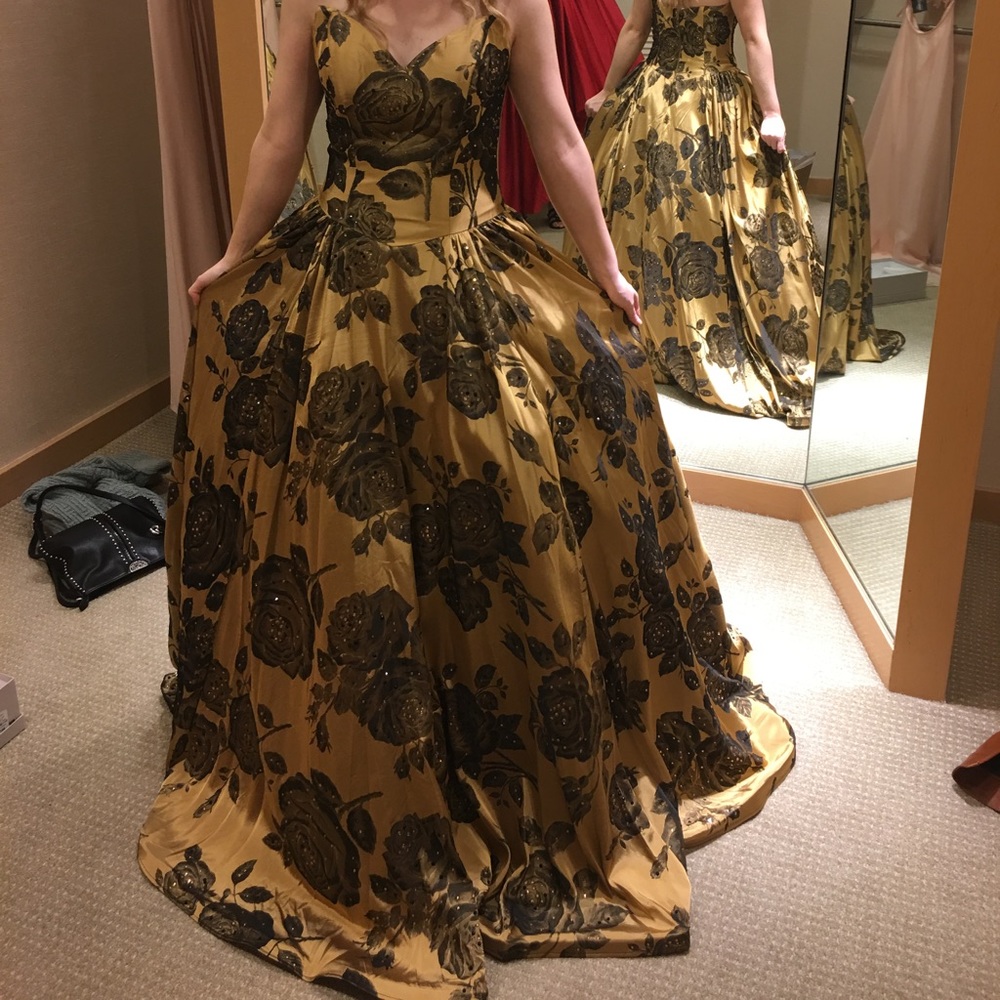 Jovani Gold Prom Dress