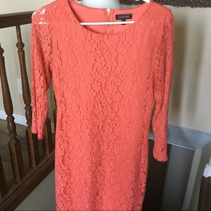 Peach Lace Dress