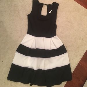 Black and white dress