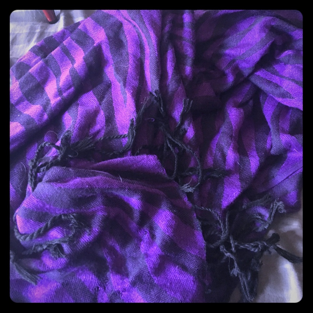 Purple zebra scarf