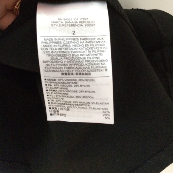 Banana Republic black A line dress with pockets - Picture 4 of 4