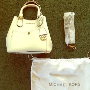 Michael Kors White Handbag