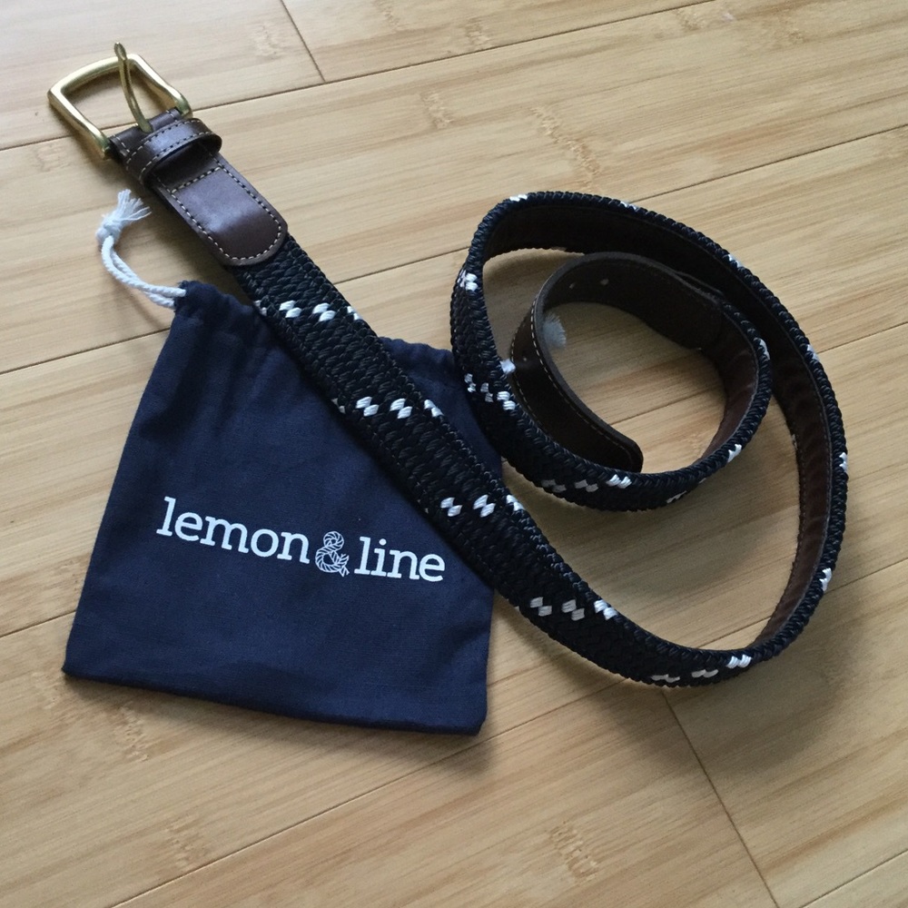 Lemon & Line Men's Belt: Size 38