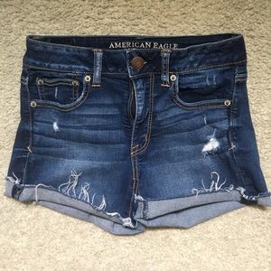 American Eagle Denim Hi-Rise Jean Shorts