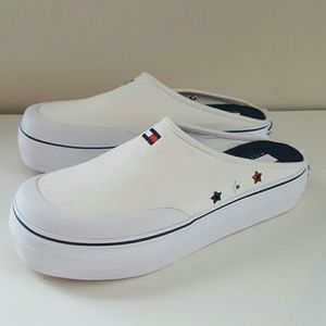 platform slip on tennis shoes