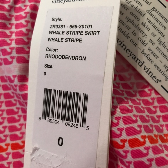 Vineyard Vines Whale print skirt Sz 0 - Picture 3 of 4
