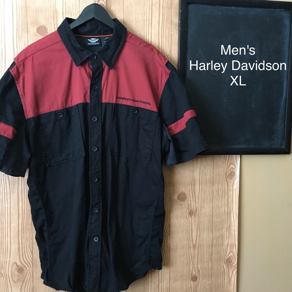 ❗️SALE❗️ Men's Harley Davidson button up Tee