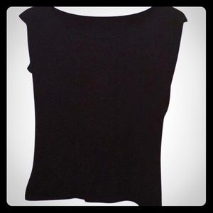 Anne Klein black blouse / shell in medium