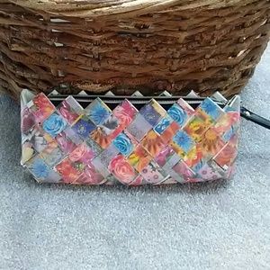 Funky woven wristlet
