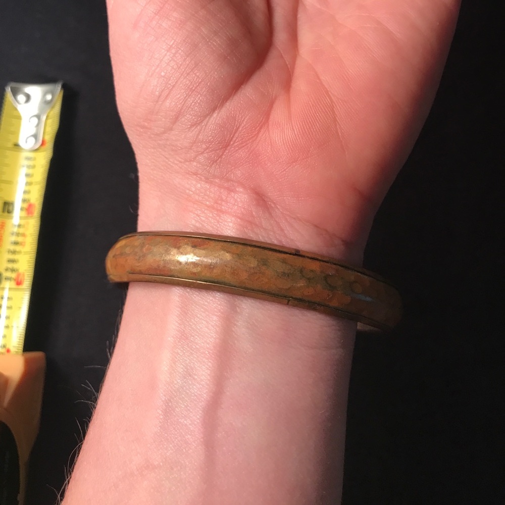 Copper/brass bangle - Picture 2 of 2