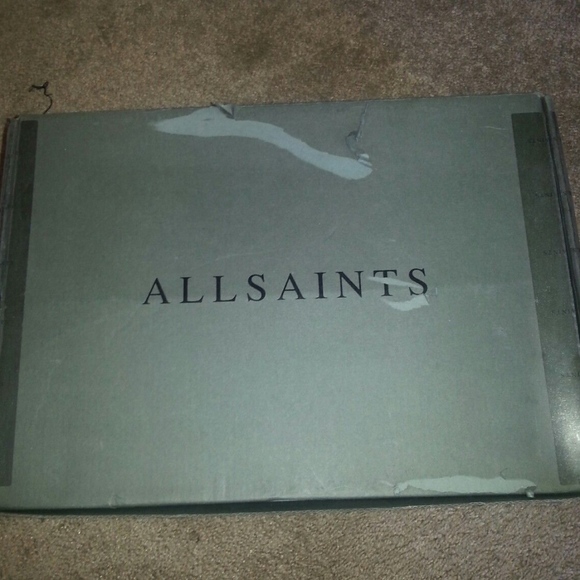 Allsaints black leather dress shoes