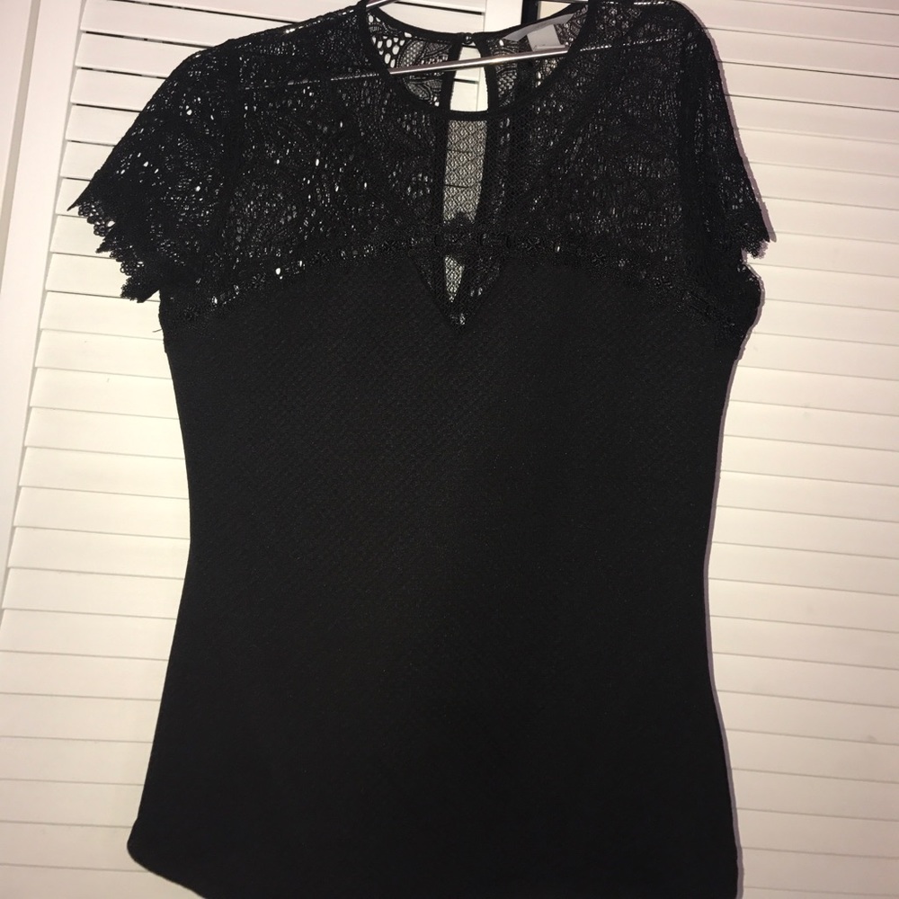 Black lace top