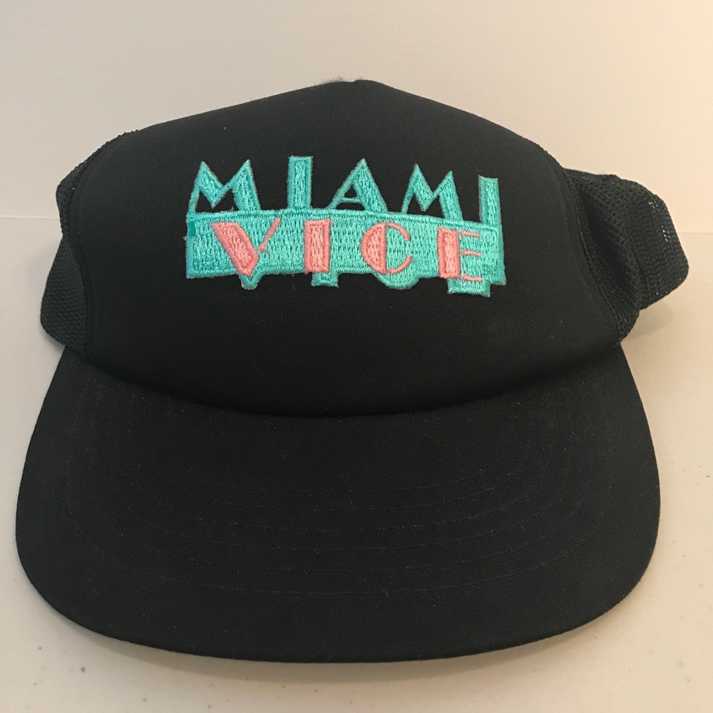 Vintage 1980s Miami Vice SnapBack Hat Cap