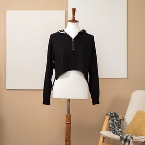 H&M Crop Top Long Sleeve Hooded Sweater