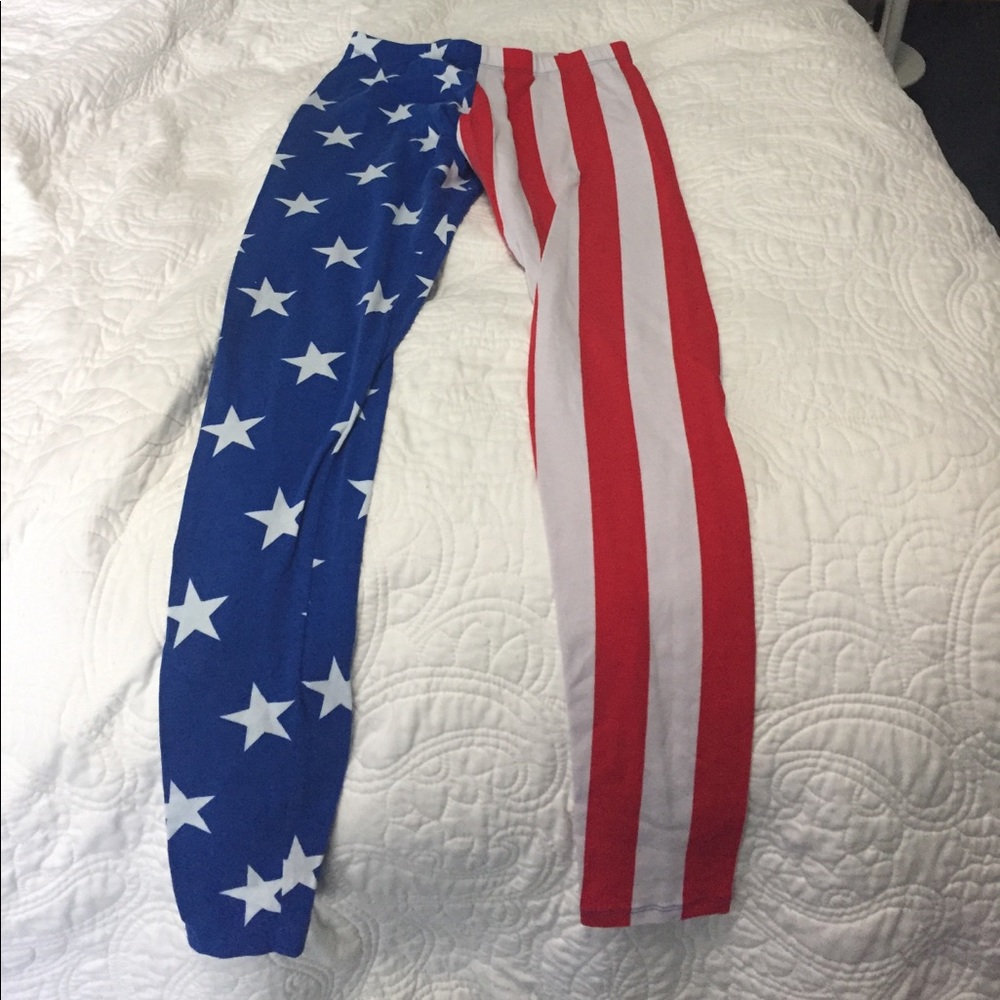 American Flag Leggings