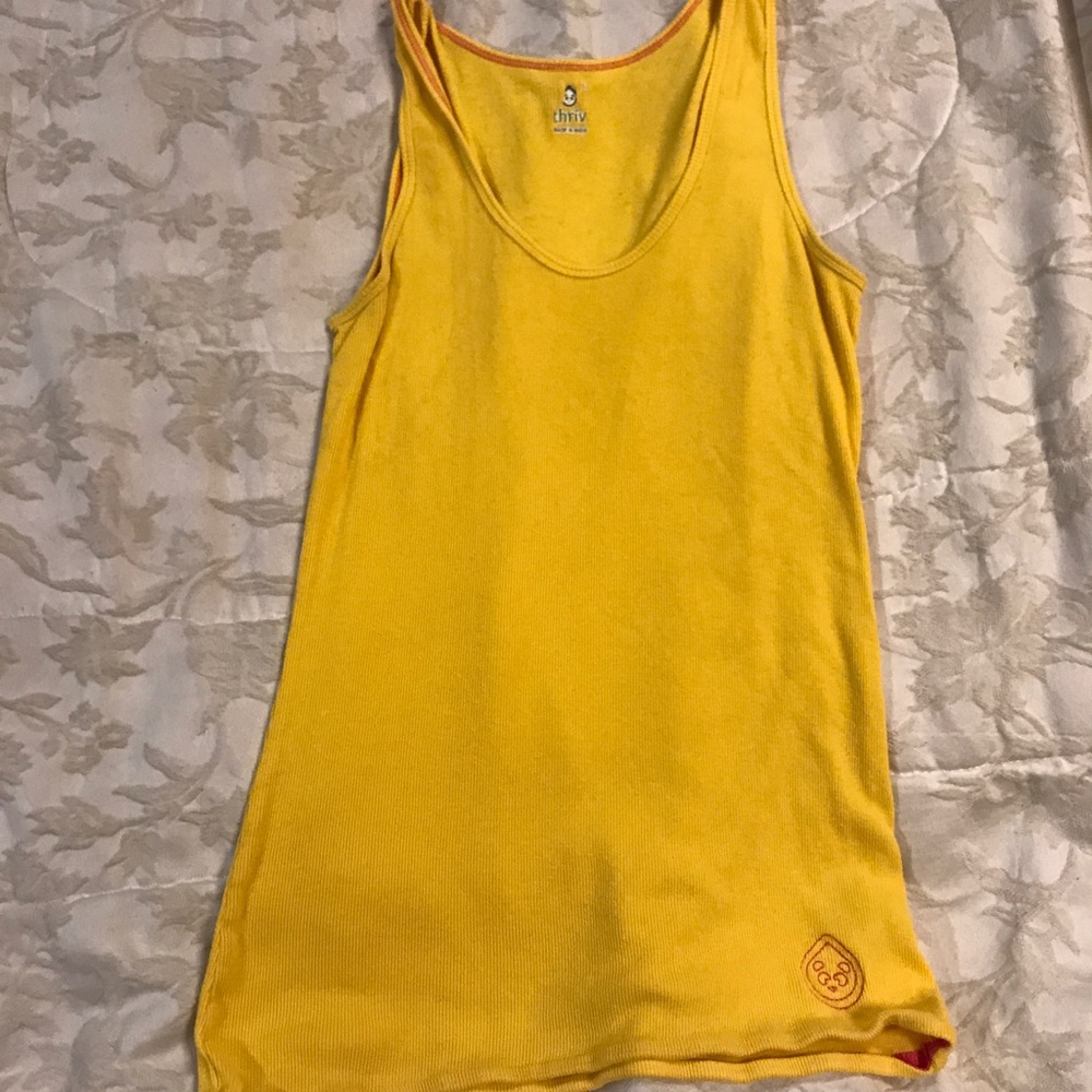 Basic yellow tank top