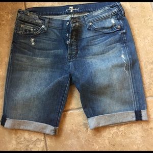 7 For All Mankind denim shorts