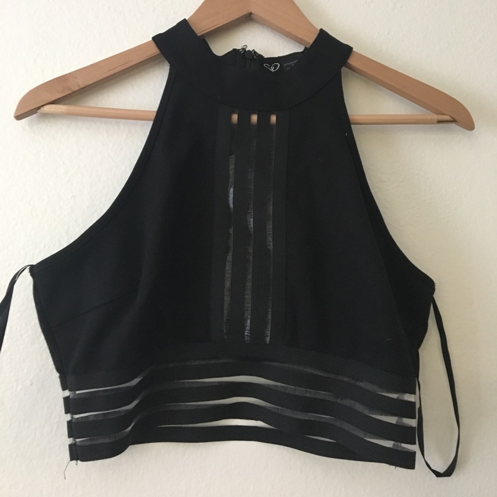 Windsor black crop top