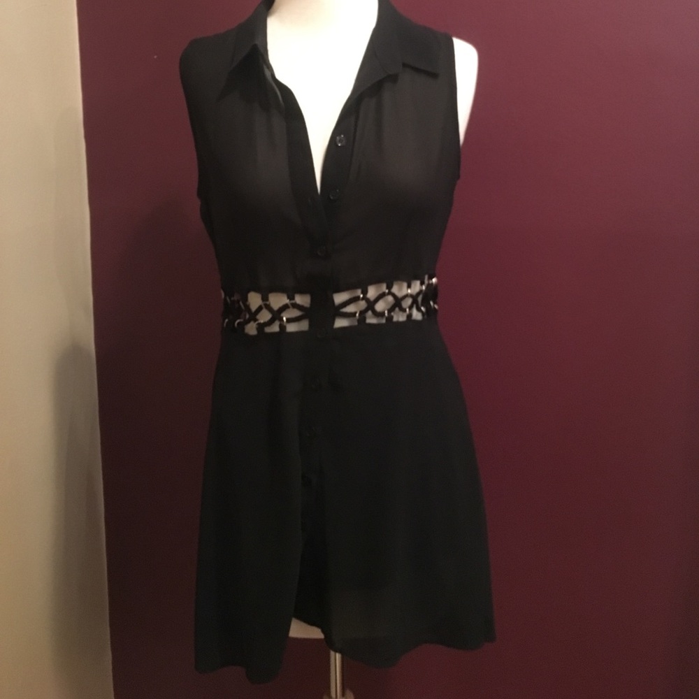 Black skater dress