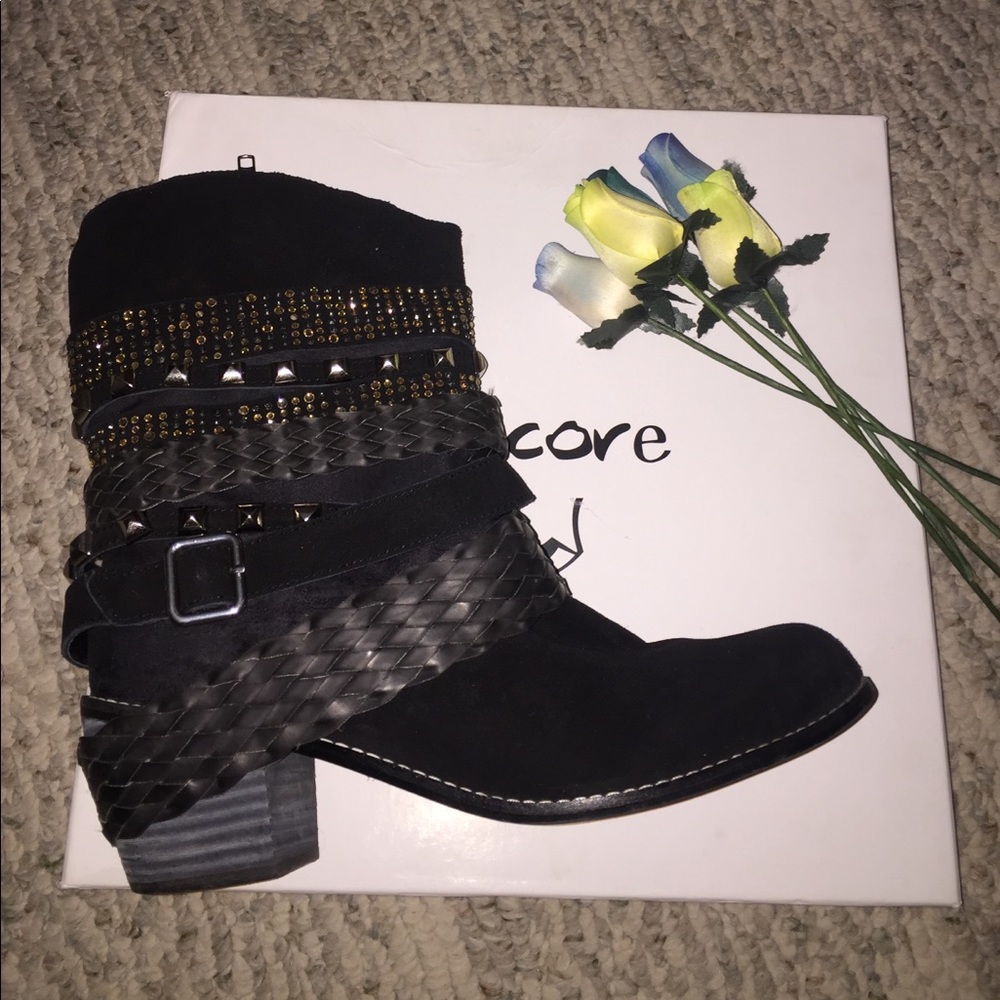 Black Bling Boots