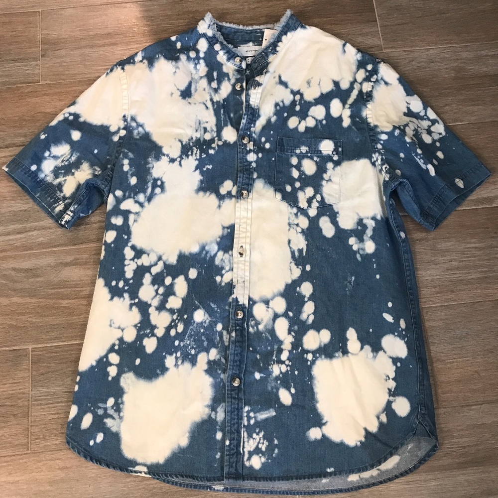 BRAND NEW! URBAN OUTFITTERS BLEACH OUT DENIM SHIRT