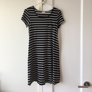 Mossimo Striped T-Shirt Dress Small