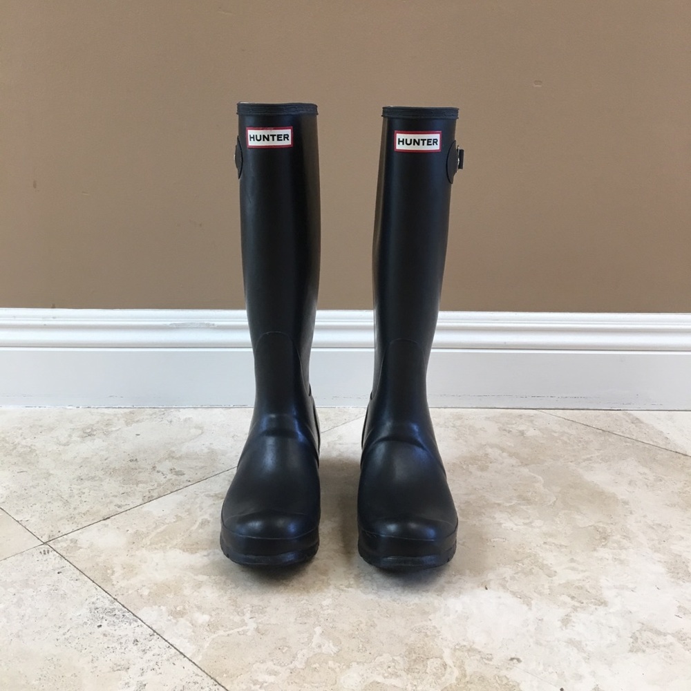 Matte Black Hunter Boots