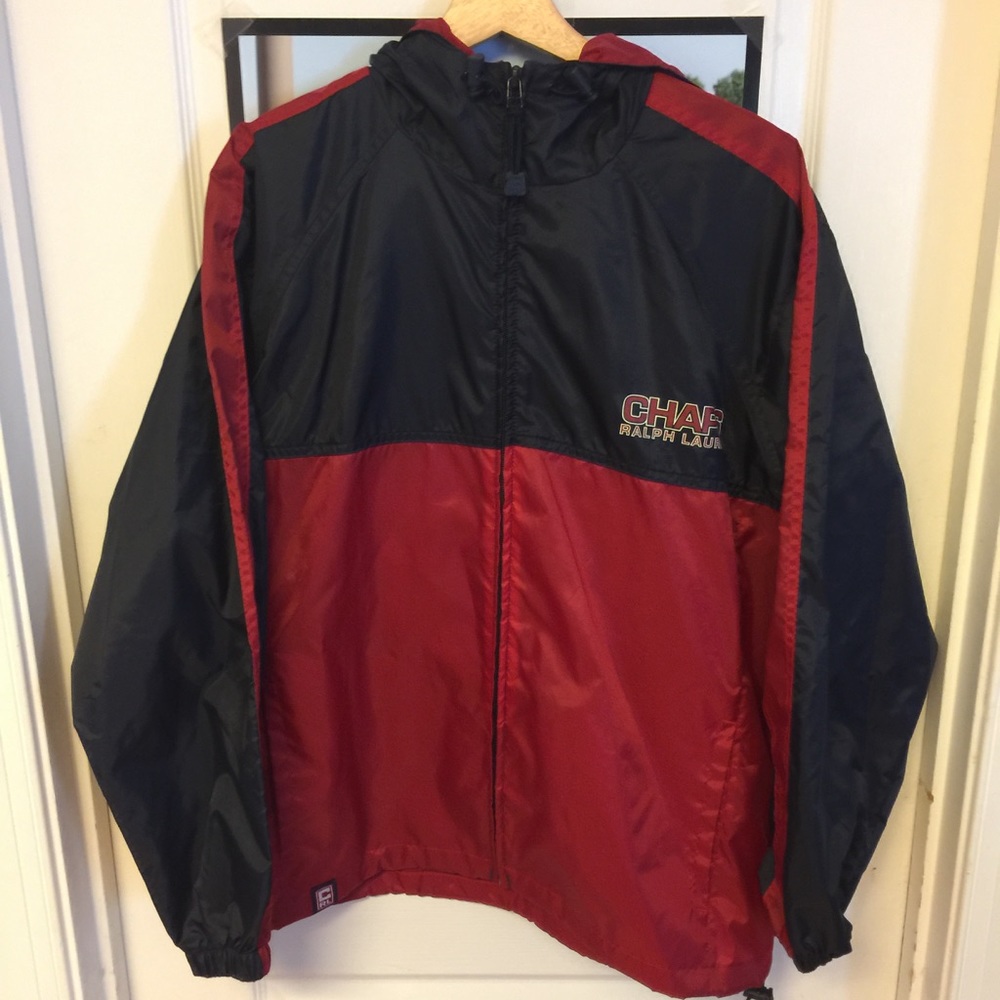 Chaps Ralph Lauren Hooded Windbreaker Jacket