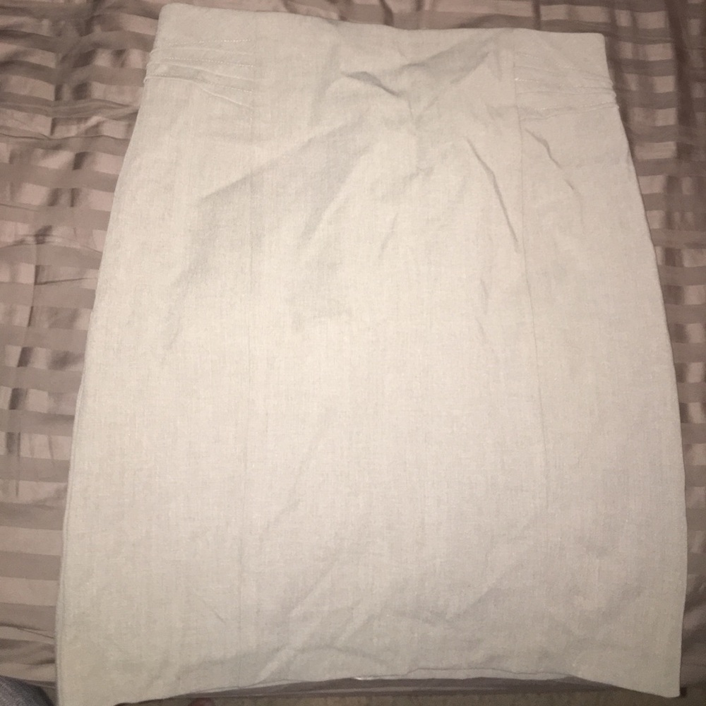 High Waist Tan Skirt