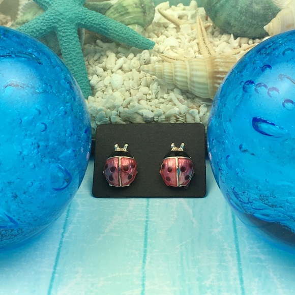 Last One ! Ladybug Earrings - Picture 4 of 7