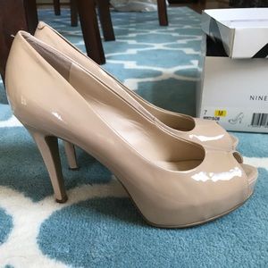 Nine West peep toe pumps