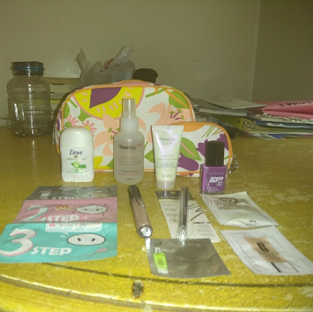 2 Brand New Clinique makeup bags full of products!