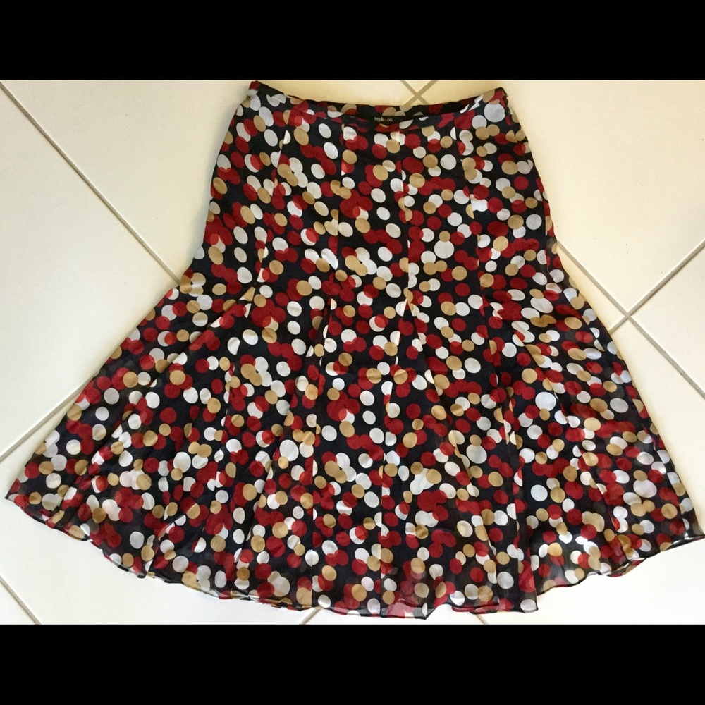 Style&co Polka Dot Skirt