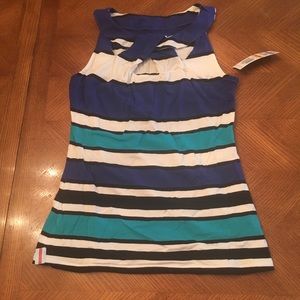 Striped Tank with cutouts