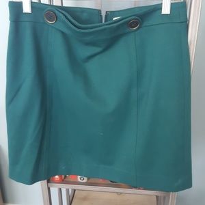 Turquoise pencil skirt