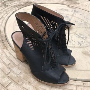 Restricted Black Booties / Sandals