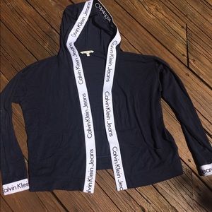 Calvin Klein navy blue hoodie