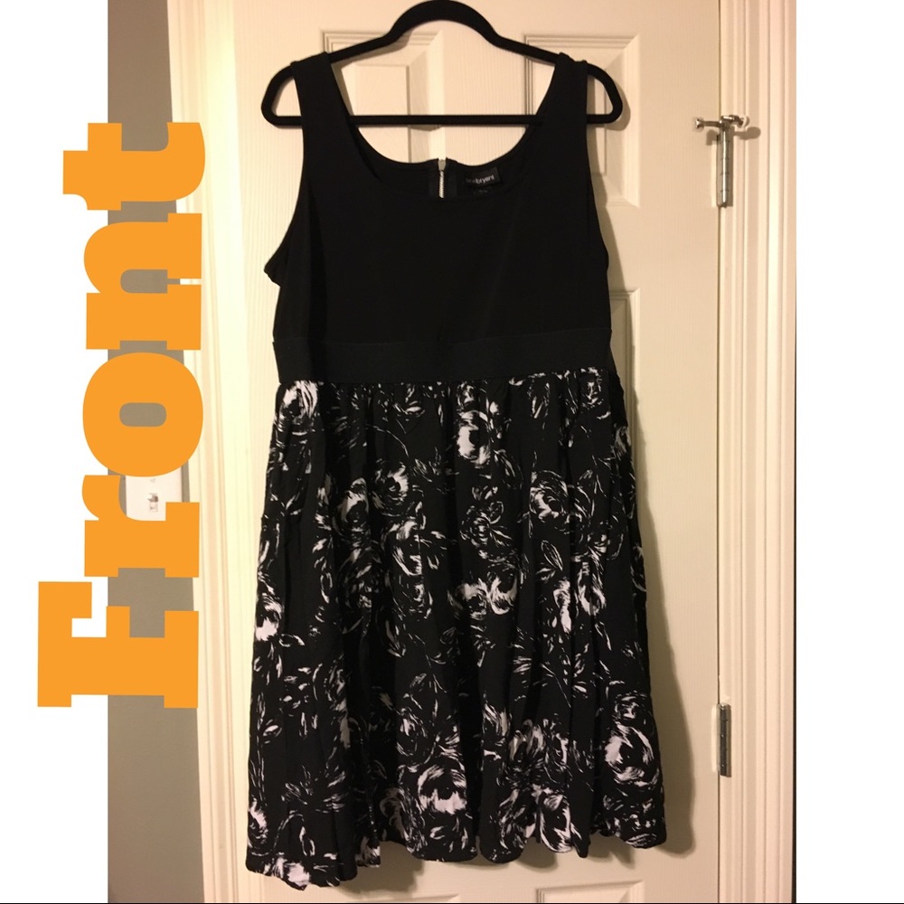 Lane Bryant Black and White dress Size 18/20