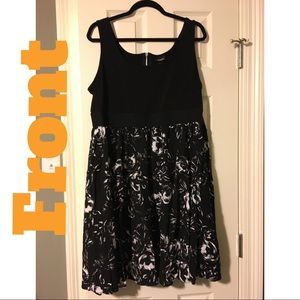 Lane Bryant Black and White dress Size 18/20