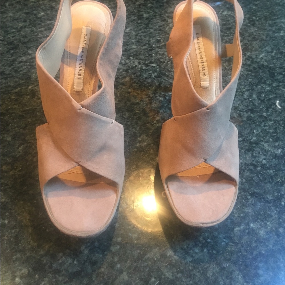 Diane Von Furstenberg Suede Heels