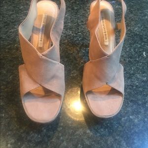 Diane Von Furstenberg Suede Heels