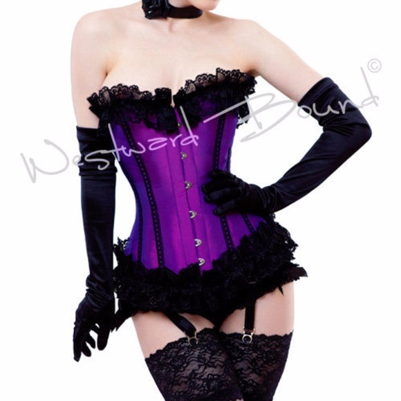Westward Bound Other - Stunning OVERBUST Burlesque Lace BONED CORSET 18" Westward Bound Other - Stunning OVERBUST Burlesque Lace BONED CORSET 18"