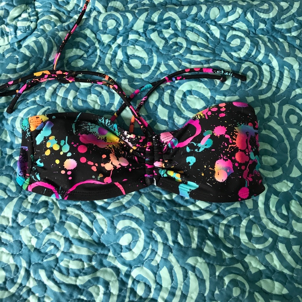 Multi colored bikini top