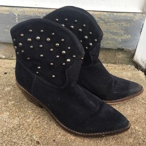 Navy Cowgirl Boots Size 8