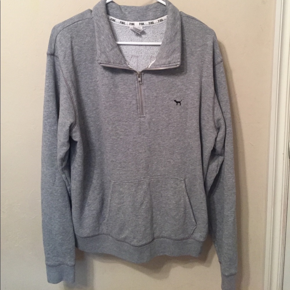 Pink Brand Quarter Zip Pullover