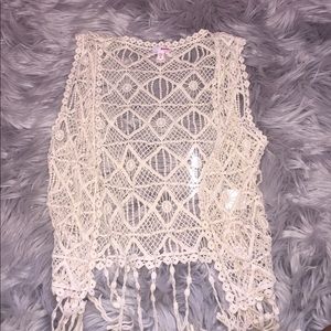 BONGO Tops - Lace Vest BONGO Tops - Lace Vest