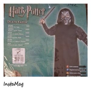 HARRY POTTER CHILD DEATH EATER COSTUME LG Sz 12-14